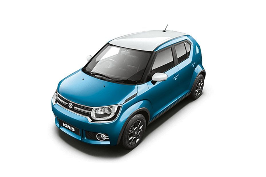 Drive your Tinsel Blue With Silver Maruti IGNIS home from Indus Motors 