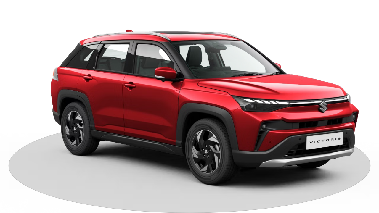 Drive your Sizzling Red Maruti VICTORIS home from Indus Motors 