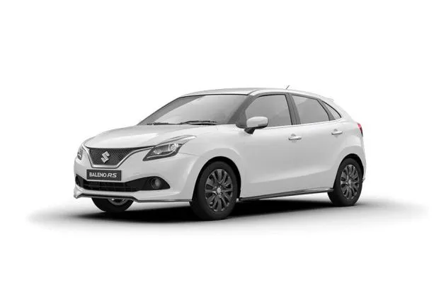 Drive your Pearl Arctic White Maruti BALENO RS home from Indus Motors 