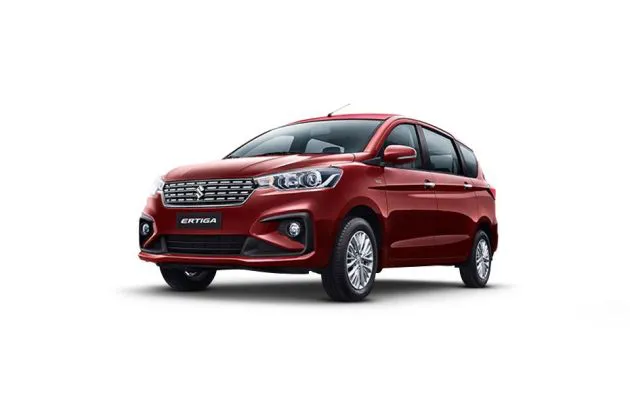 Drive your Pearl Metallic Auburn Red Maruti ERTIGA home from Indus Motors 