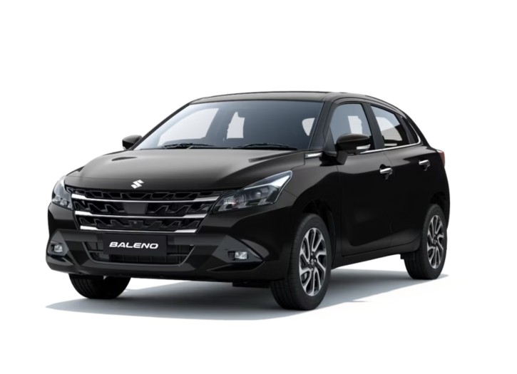 Drive your Bluish Black Maruti Baleno home from Indus Motors 