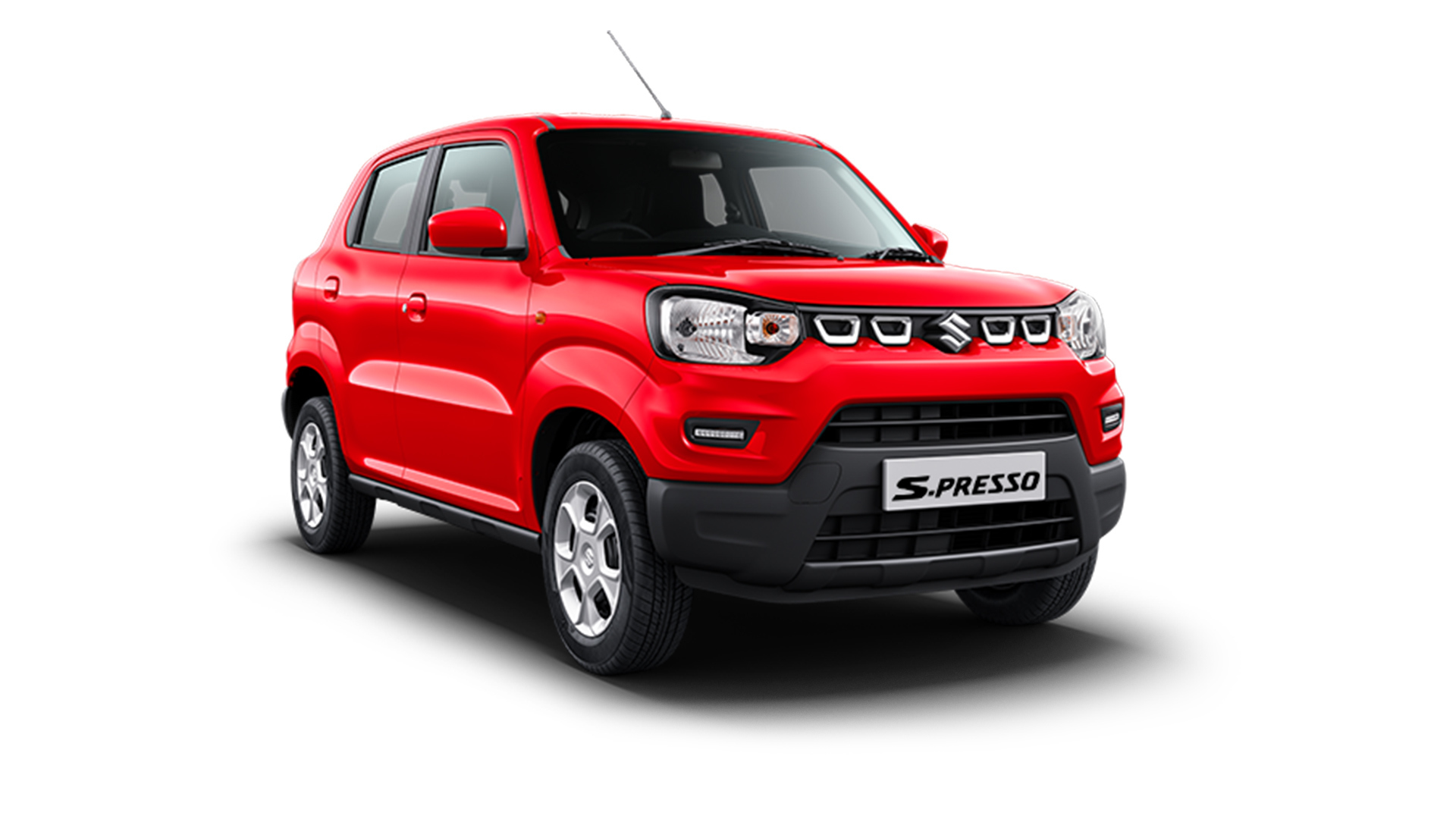 Drive your Solid Fire Red Maruti S-PRESSO home from Indus Motors 