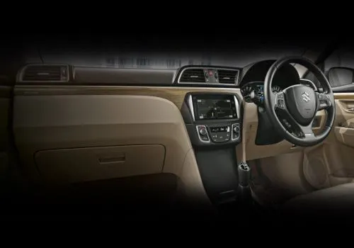 Co-driver view of driving console-Ciaz