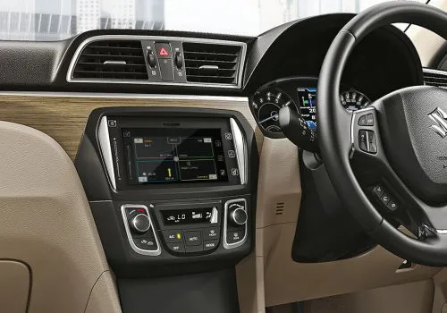 Ciaz-driving console view