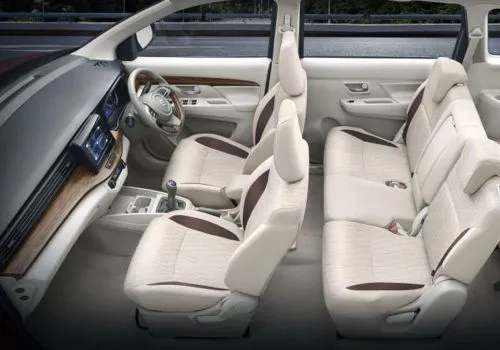Front and mid row seat view-Ertiga