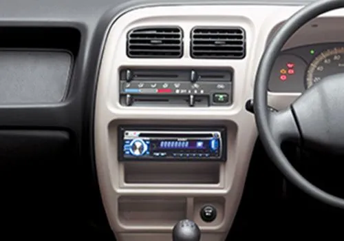 Maruti Eeco dashboard with music system